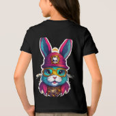 スティームパンク猫キャプテン トライブレンドTシャツ (裏面)