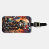 スティームパンク猫I ラゲッジタグ (正面横)