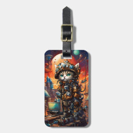 スティームパンク猫I ラゲッジタグ