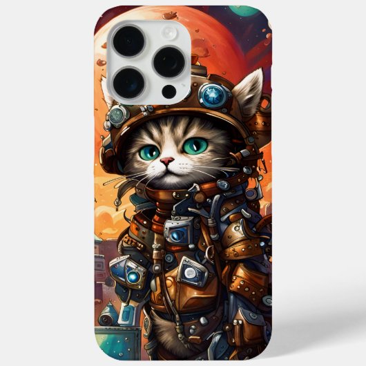 スティームパンク猫I Case-Mate iPhoneケース (裏面)
