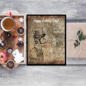 スティームパンク発明家ゴーグル父の日 シーズンカード