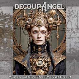 スティームパンク皇后エレノア – Decopage - 薄葉紙