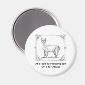 「スティームパンク着陸の動物」セットの最初 マグネット (正面/裏面)