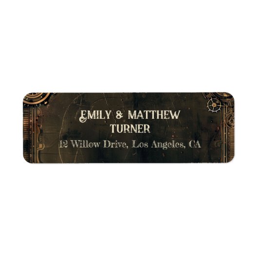 スティームパンク結婚ノワール事件 ラベル (正面)