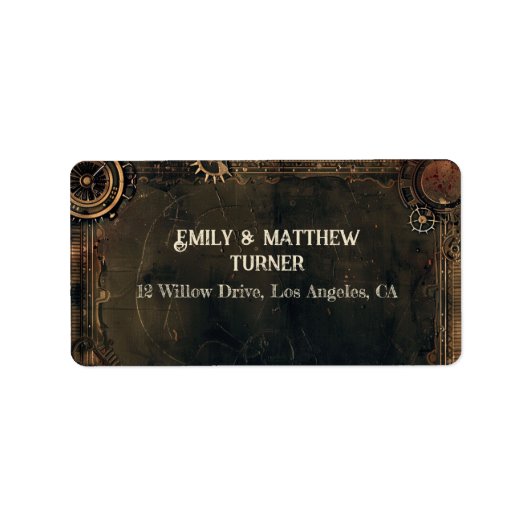 スティームパンク結婚ノワール事件 ラベル (正面)