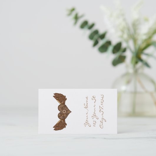 スティームパンク翼ハートとギアThunder_Cove 名刺 (スタンド正面)