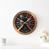 スティームパンク船のテレグラフチャドバーンテンプレート ラージ壁時計 (ホーム)