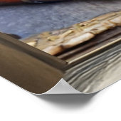 スティームパンク華美イースターブルー卵 ポスター (角)