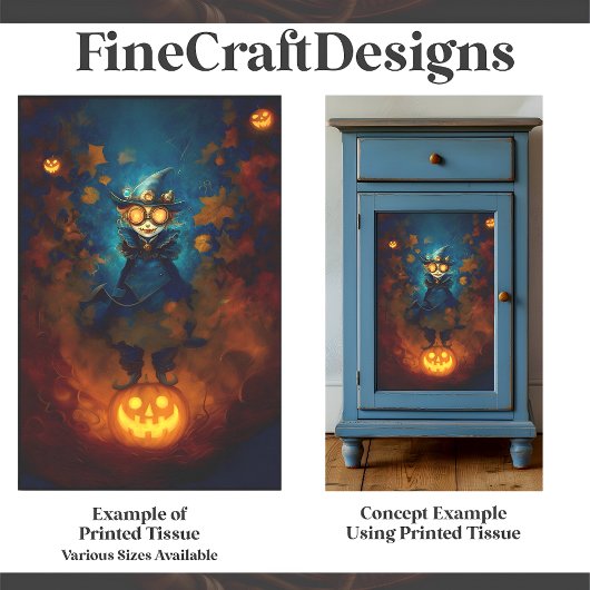 スティームパンク見習い魔女/魔法使いF5デコページ 薄葉紙