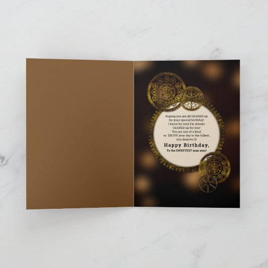 スティームパンク誕生日パートナーメタルギアギター カード (内部)