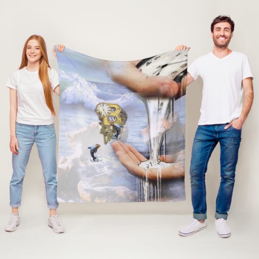 スティームパンク誕生日レターB フリースブランケット (インサイチュ)