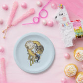 スティームパンク誕生日レターC ペーパープレート (パーティー)