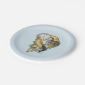 スティームパンク誕生日レターC ペーパープレート (アングル)