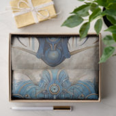 スティームパンク雄ライオンのデコページ紙 薄葉紙 (ギフト)