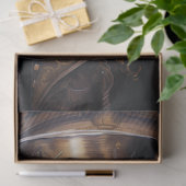 スティームパンク雄ライオンヴィンテージブラウンデコペ紙 薄葉紙 (ギフト)