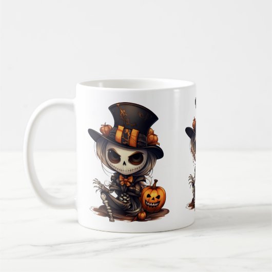 スティームパンク骨格マグカップ コーヒーマグカップ (左)