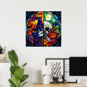 スティームパンク魔女アートポスター ポスター (ホームオフィス)