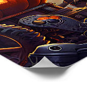 スティームパンク魔女アートポスター ポスター (角)