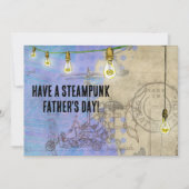 スティームパンク・エジソンが父の日に灯る シーズンカード (正面)