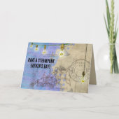 スティームパンク・エジソンが父の日に灯る シーズンカード (正面)