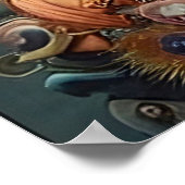 スティームパンク・クイーンアートポスター ポスター (角)