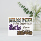 スティームパンク:ゴシックがブラウンを発見したとき ポストカード (スタンド正面)