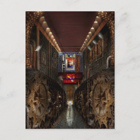 スティームパンク – ディストピア協会 ポストカード (正面)