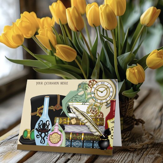 スティームパンク・ドラゴンのポションズ・ブックス カード