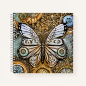 スティームパンク・バタフライ ノートブック (正面)