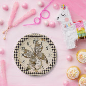 スティームパンク・バタフライ ペーパープレート (パーティー)