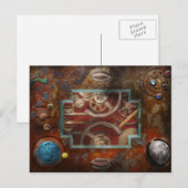 スティームパンク:パンドラ(PANDORA)の箱 ポストカード (正面/裏面)