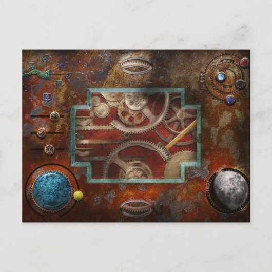 スティームパンク:パンドラ(PANDORA)の箱 ポストカード (正面)
