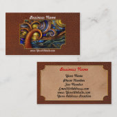 スティームパンク – 星空の夜 名刺 (正面/裏面)