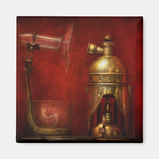 スティームパンク – 聖火 マグネット (正面)