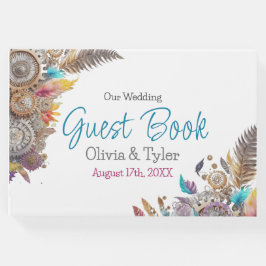 スティームパンク、花と羽結婚の ゲストブック