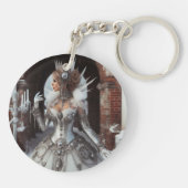 スティームプンビクトリアンク工業用冬氷クイーン キーホルダー (裏面)