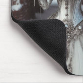 スティームプンビクトリアンク工業用冬氷クイーン マウスパッド (コーナー)