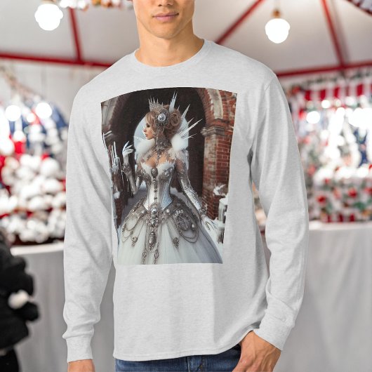 スティームプンビクトリアンク工業用冬氷クイーン Tシャツ