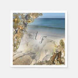 スティームプン結婚クのシーナプキンスによる スタンダードカクテルナプキン