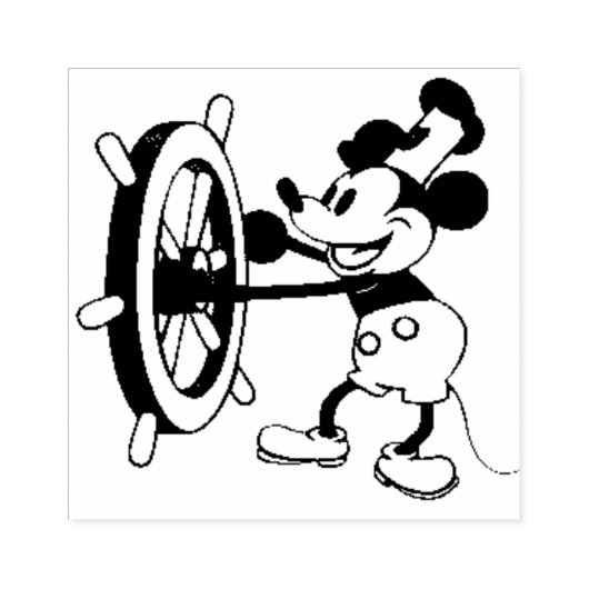 スティームボートウィリー・ミッキースタンプ ラバースタンプ (インプリント)