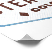 スティームボートコロラドスキーバッジ ポスター (角)