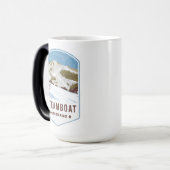スティームボートコロラドスキーバッジ モーフィングマグカップ (正面左)