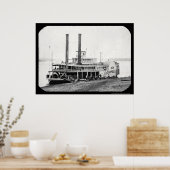 スティームボートベンキャンベルダゲレオタイプ1852 ポスター (キッチン)