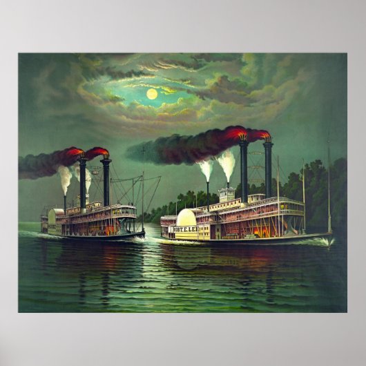 スティームボートレース1883 ポスター (正面)