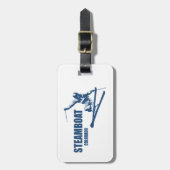 スティームボート春コロラドスキーヤー ラゲッジタグ (正面縦)
