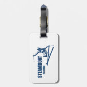 スティームボート春コロラドスキーヤー ラゲッジタグ (裏面縦)