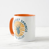 スティームボート春コロラドマウンテンキャンピングハイキング マグカップ (正面左)