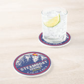 スティームボート春コロラドレトロサンセットデミディーズ コースター (側面)