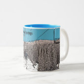 スティームボート春コロラド州の日リフトコーヒーマグ ツートーンマグカップ (正面右)