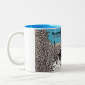 スティームボート春コロラド州の日リフトコーヒーマグ ツートーンマグカップ (左)